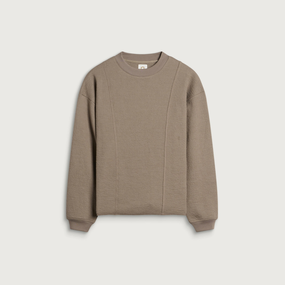 Gander Men's Raw Edge Crewneck Sweatshirt in Beige