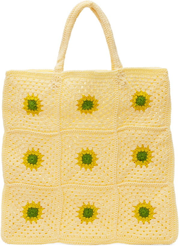 Photo: HARAGO Off-White Crochet Tote