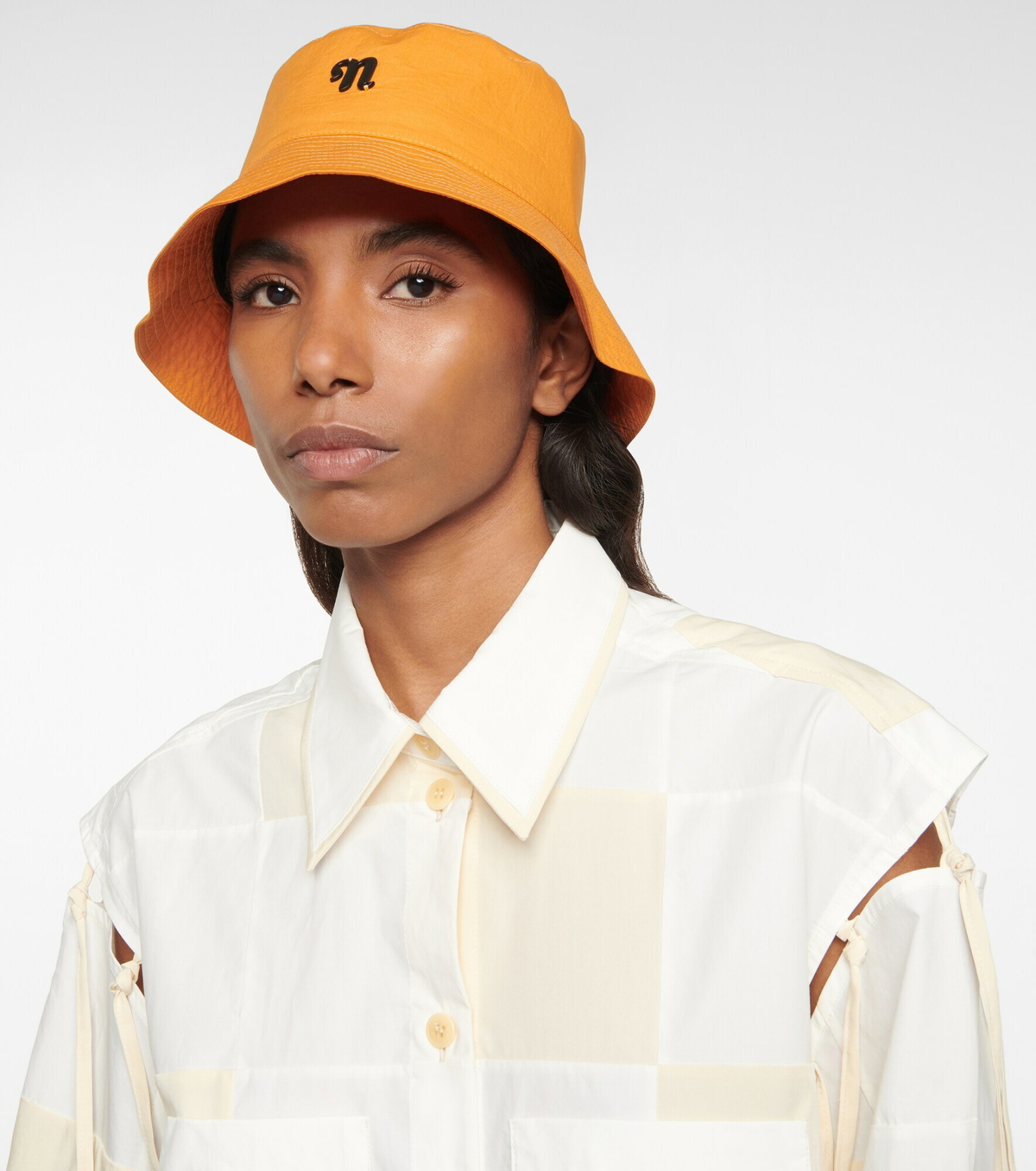 Nanushka - Caran cotton poplin bucket hat Nanushka