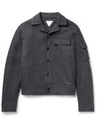 Bottega Veneta - Camp-Collar Wool-Felt Shirt Jacket - Gray