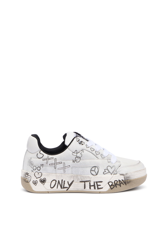 Diesel S-ATHOS LOW W - Sneakers basse - white/bianco