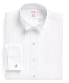 Brooks Brothers Men's Madison Fit Ten-Pleat Wing Collar Tuxedo Shirt | White