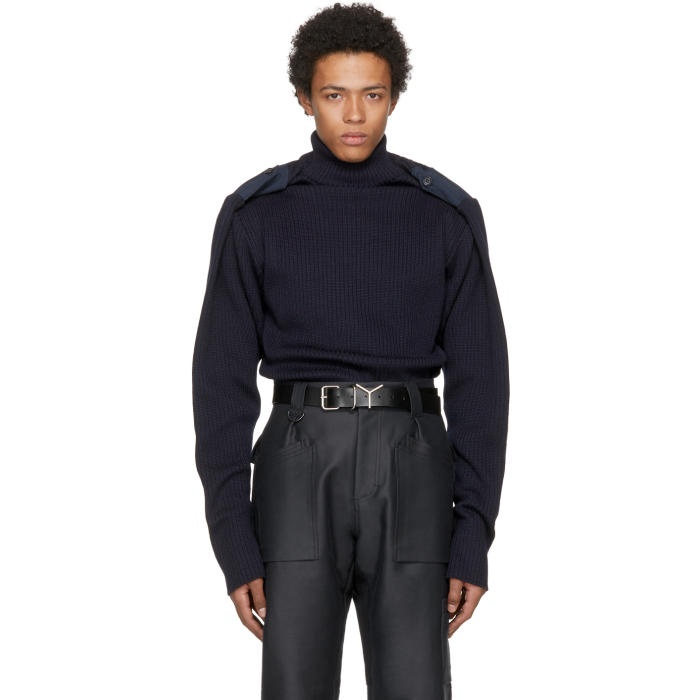 Photo: Y-Project Navy Extra High Turtleneck