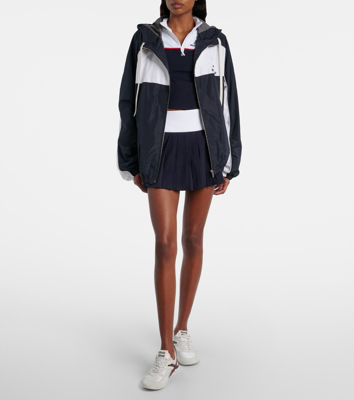 Miu Miu x New Balance poplin track jacket