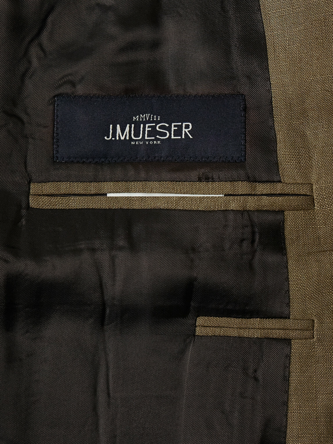 J. Mueser - Waverly Double-Breasted Linen Suit Jacket - Neutrals