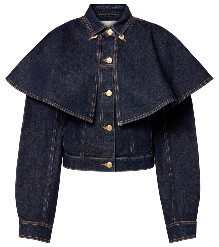 Photo: Ulla Johnson Agata caped denim jacket