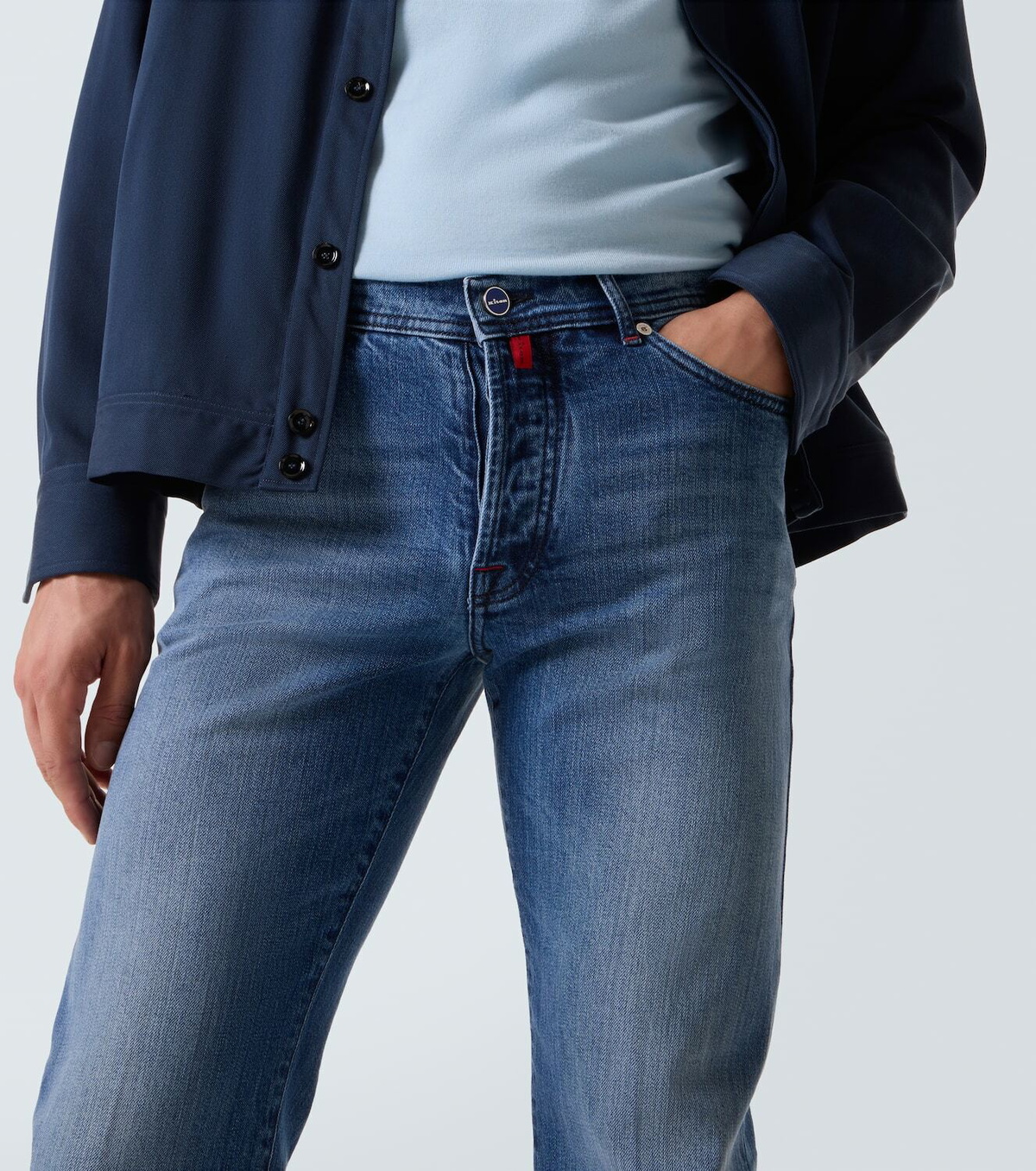Kiton Mid-rise skinny jeans