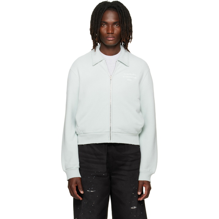 Photo: Acne Studios Green Zip Sweatshirt