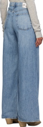 rag & bone Blue Featherweight Sofie Wide-Leg Jeans