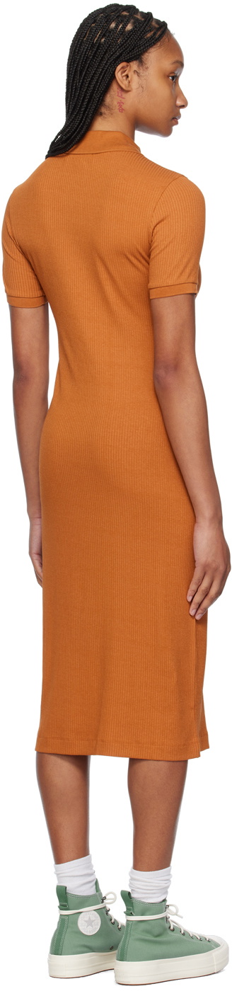 Maison Kitsuné Tan Baby Fox Maxi Dress