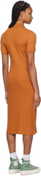 Maison Kitsuné Tan Baby Fox Maxi Dress