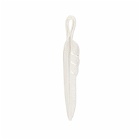 First Arrows Men's Kazekiri Feather Large Pendant in Silver