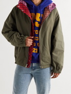 GUCCI - Oversized Reversible Logo-Jacquard Cotton-Blend Canvas Hooded Jacket - Multi