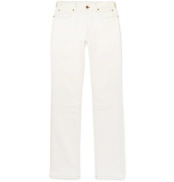 Photo: CALVIN KLEIN 205W39NYC - Andy Warhol Foundation Denim Jeans - Men - White