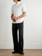 McQueen - Straight-Leg Belted Cotton-Blend Trousers - Black