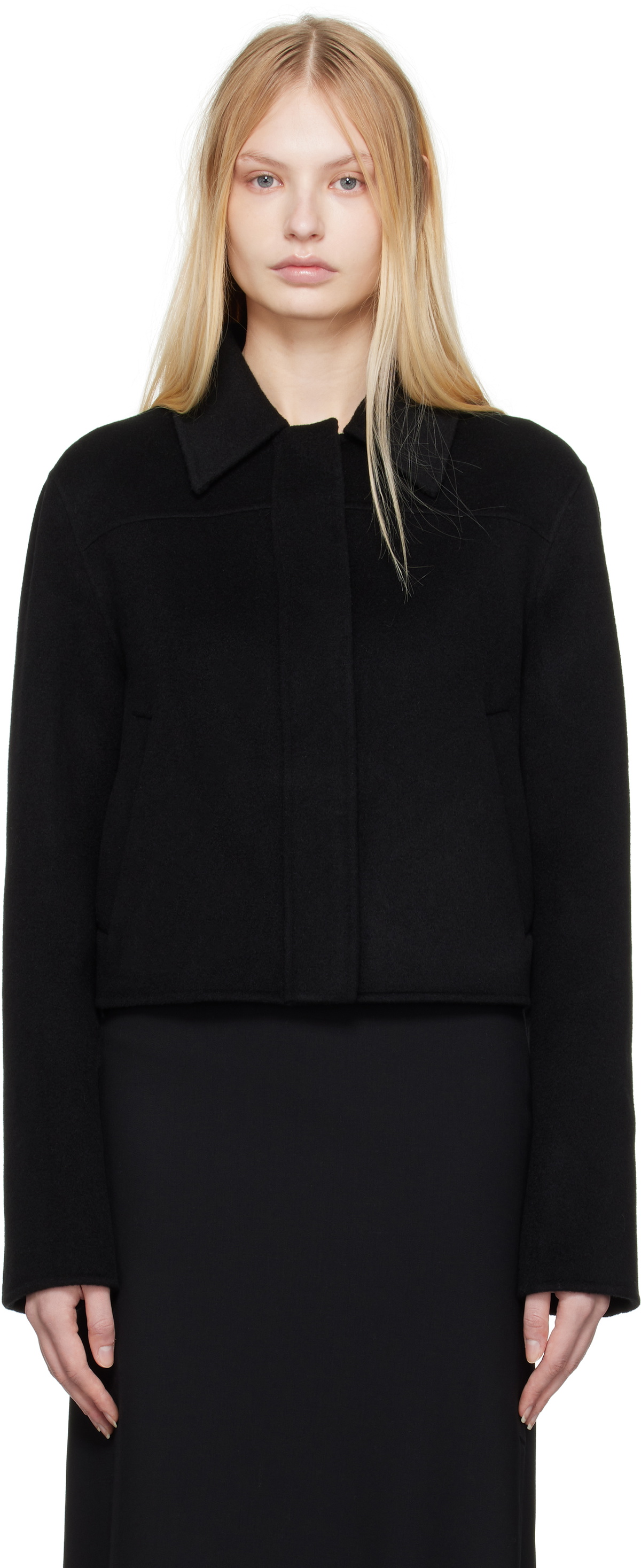 ジャケット Loulou Studio Black wool blend Zhanna coat (ZHANNA BLACK) Loulou Studio Black Wool Blend Zhanna Coat | italist, ALWAYS