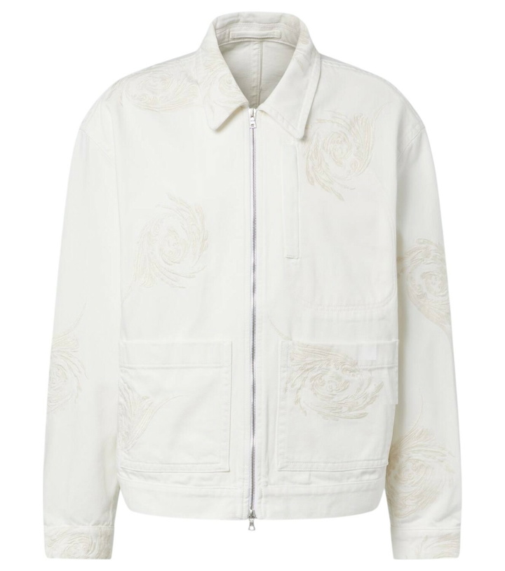 Photo: Dries Van Noten Embroidered denim jacket