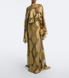 Taller Marmo Chimera jacquard silk chiffon gown