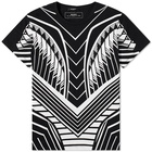 Balmain Monochrome Geometric Print Tee