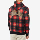 Air Jordan Men's Check Logo Popover Hoody in Fire Red/Dark Driftwood