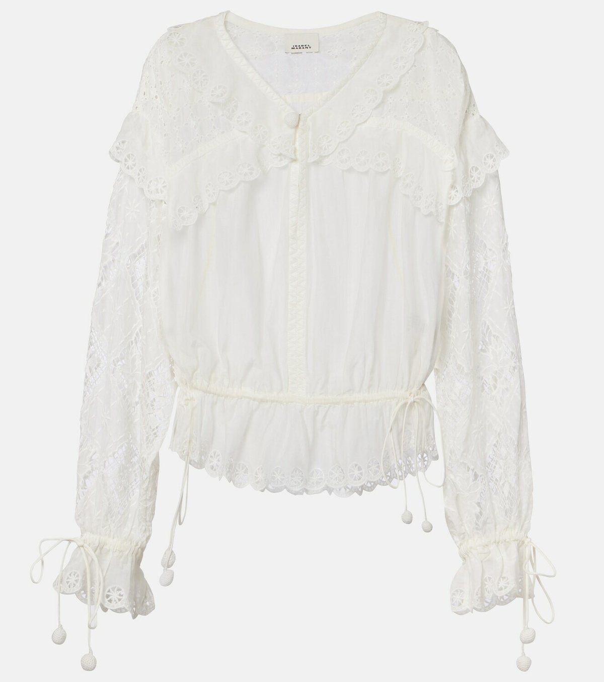 Isabel Marant Nowana cotton and silk blouse