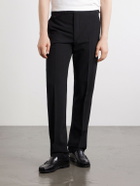 J. Mueser - Waverly Straight-Leg Wool Seersucker Suit Trousers - Black