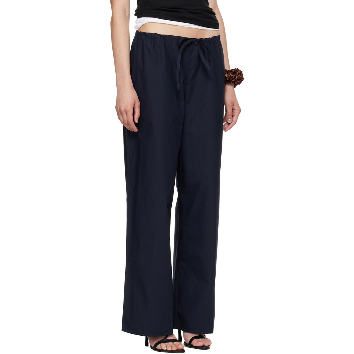FLORE FLORE Navy Josephine Lengthened Trousers