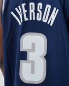 Mitchell & Ness NBA Swingman Jersey Georgetown University 1995-96 Allen Iverson #3 Blue Men