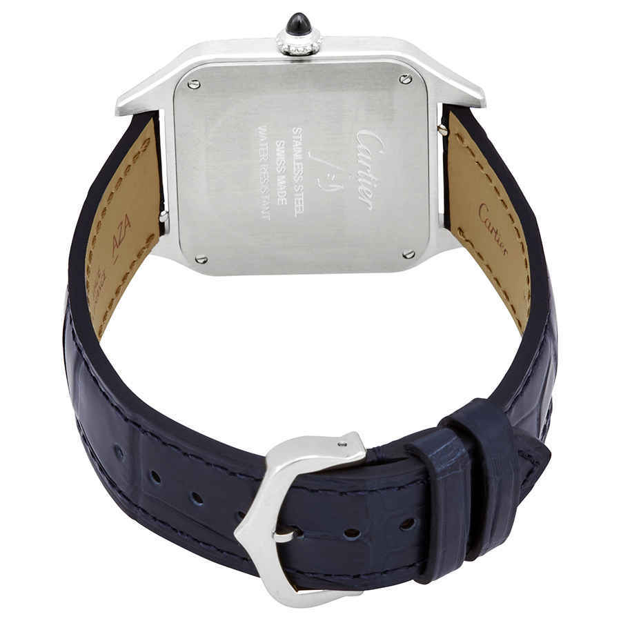 Cartier Santos-Dumont Quartz Silver Dial Mens Watch WSSA0022 Cartier