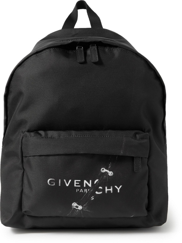 Photo: GIVENCHY - Logo-Print Canvas Backpack