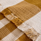 Pendleton Fringed Cotton Throw in Bock Plaid/Ochre 