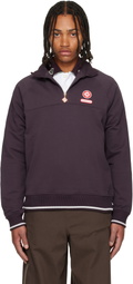 Casablanca Burgundy Quarter Zip Laurel Sweatshirt