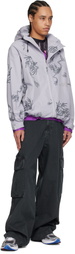 Perks and Mini Gray Dem Bones Light Weight Jacket