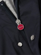 Kiton - Tech-Twill Overshirt - Blue