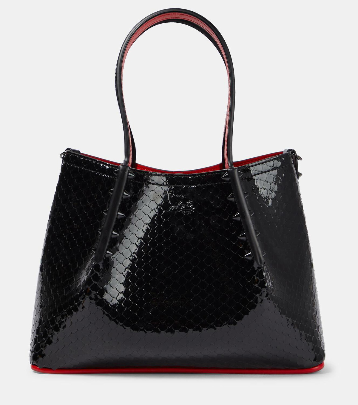 【関税送料込】ルブタン Cabarock Mini patent leather tote 関税送料込】ルブタン Cabarock Mini patent leather tote