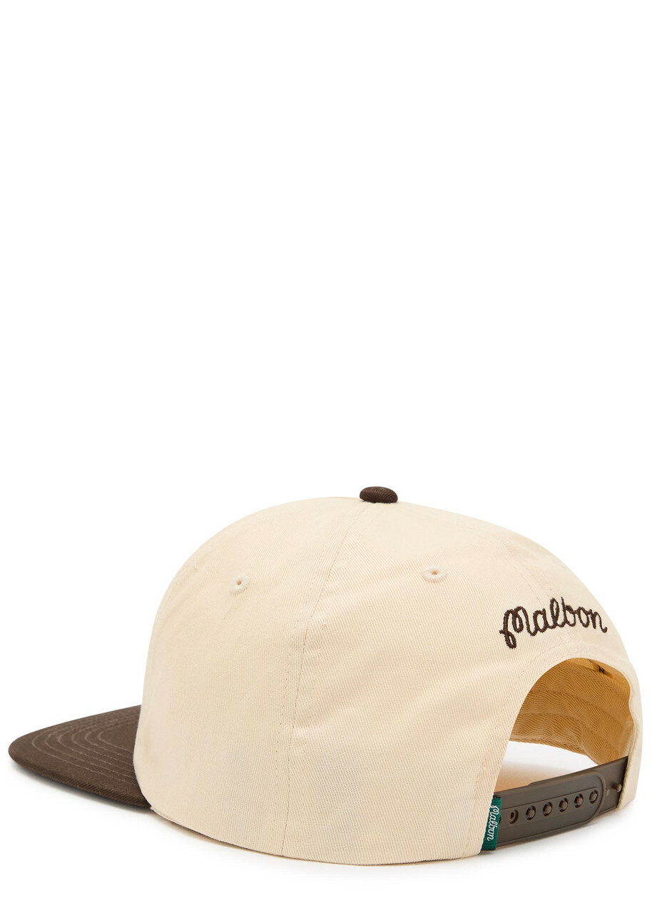 Malbon Palmera Logo-appliquéd Cotton cap - Cream - One Size