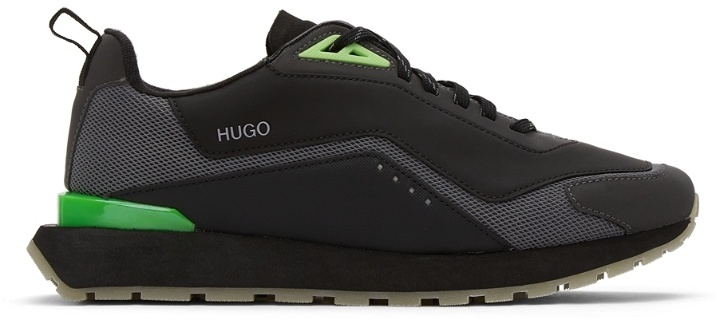 Photo: Hugo Black & Green Cubite Sneakers