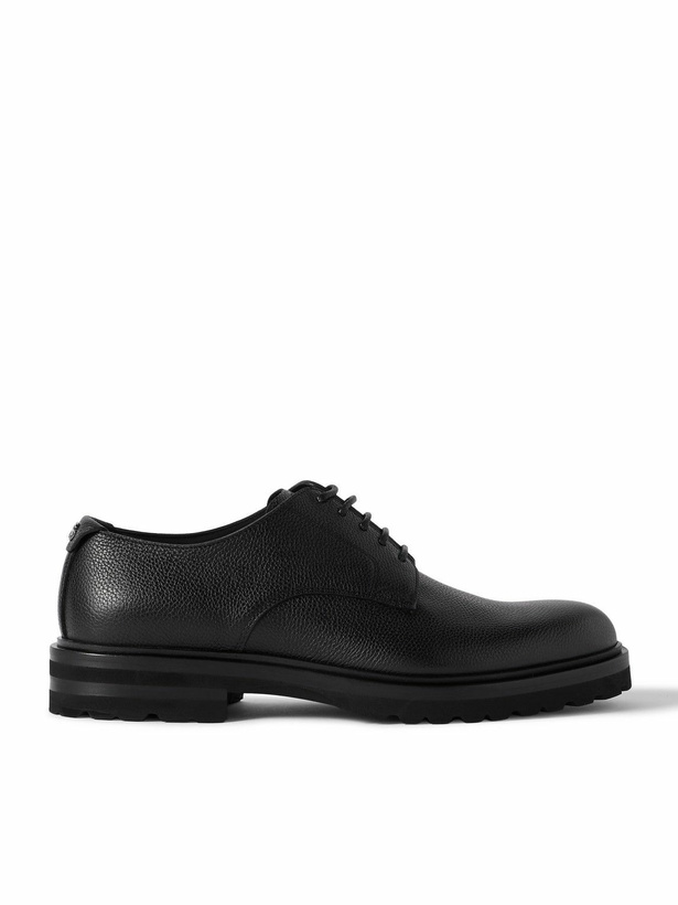 Photo: Dolce&Gabbana - Pebble-Grain Leather Derby Shoes - Black