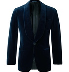 Kingsman - Slim-Fit Cotton-Velvet Tuxedo Jacket - Blue