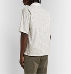 Needles - Camp-Collar Embroidered Cotton Shirt - Neutrals