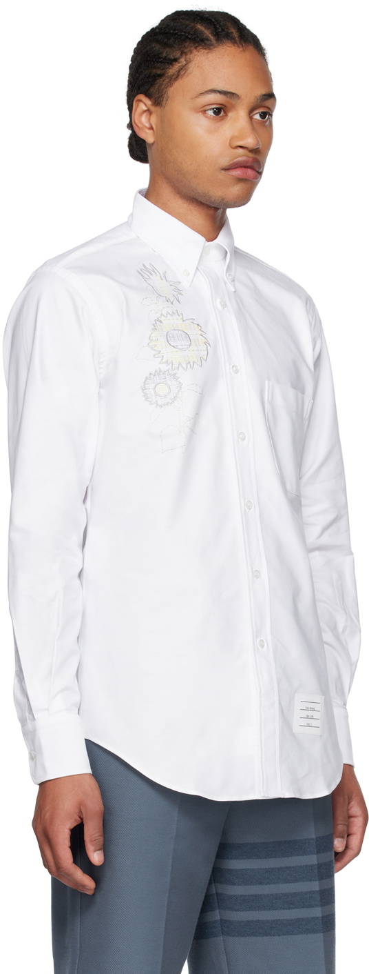 Thom Browne White Flower Shirt Thom Browne