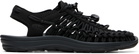 KEEN Black UNEEK Sandals