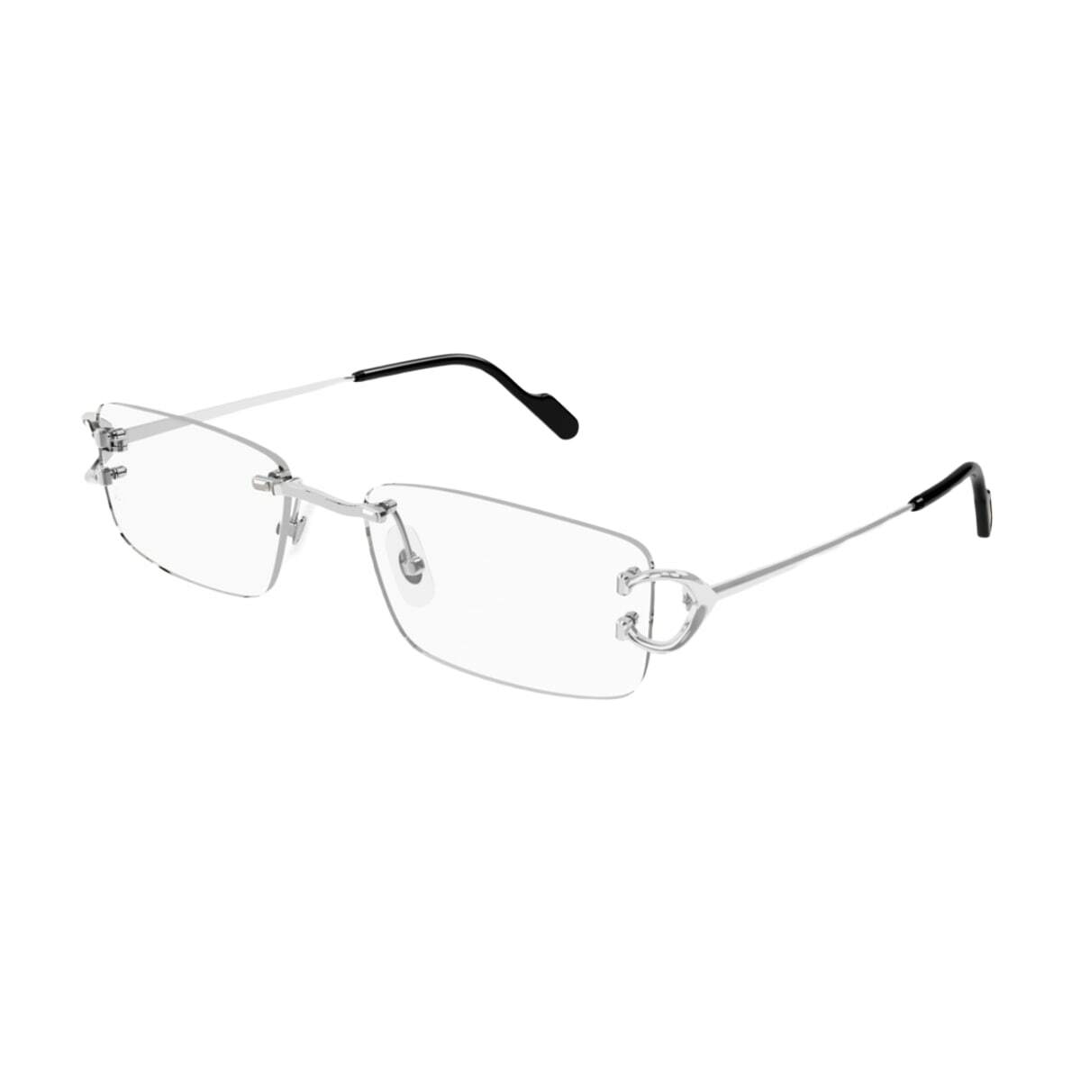 Cartier Eyewear Cartier Ct0344o C Di Cartier 002 Silver Glasses