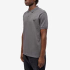 Fred Perry Men's Plain Polo Shirt in Gunmetal