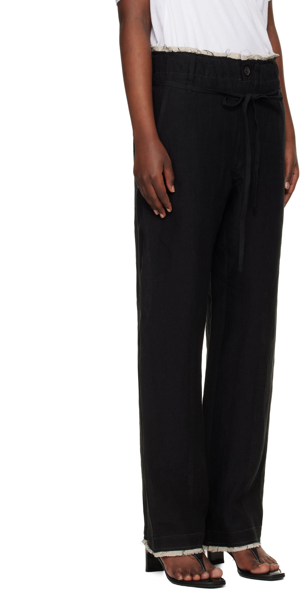 POST ARCHIVE FACTION (PAF) Black Drifter Single Trousers