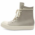 Rick Owens Men's High Sneakers in Pearl/Milk