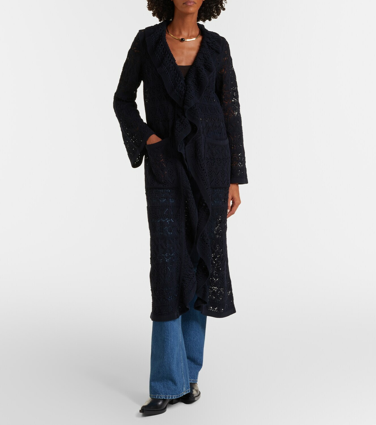 Dorothee Schumacher Cotton-blend crochet coat