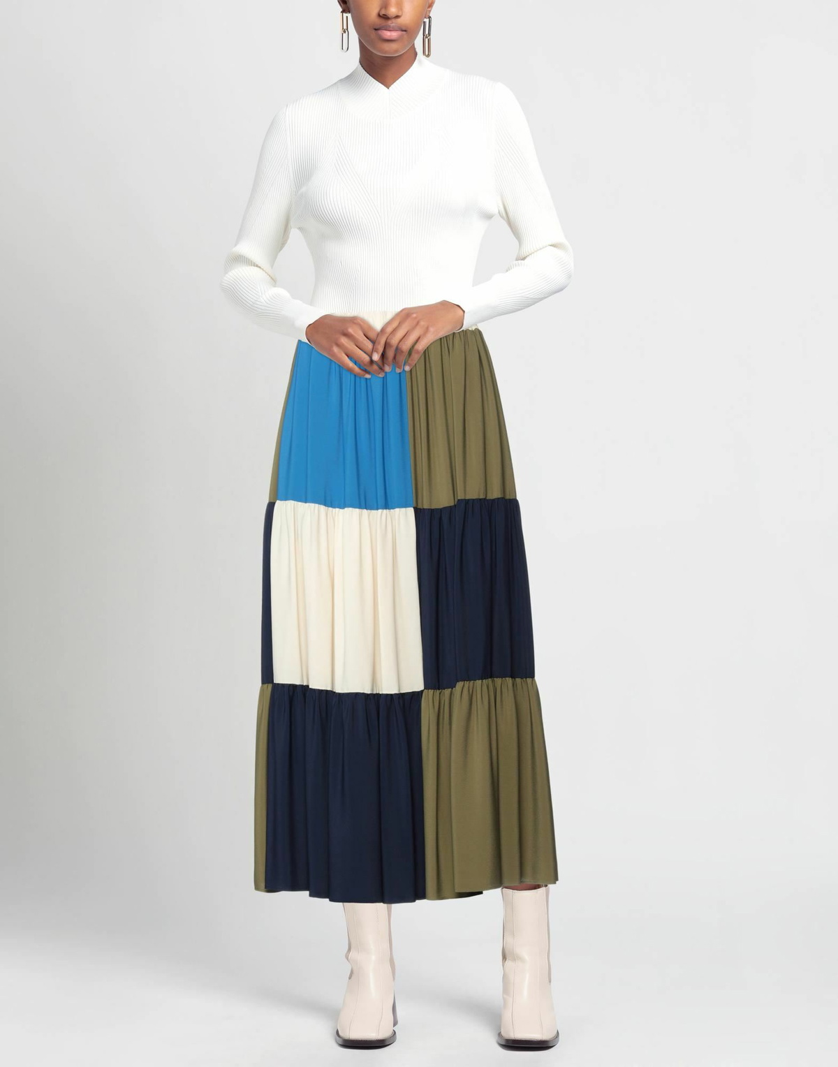 Jucca Womens Midi skirt Midnight in Blue