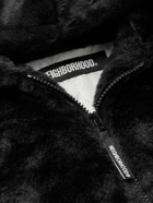 Neighborhood - Padded Faux Fur Hooded Jacket - Black