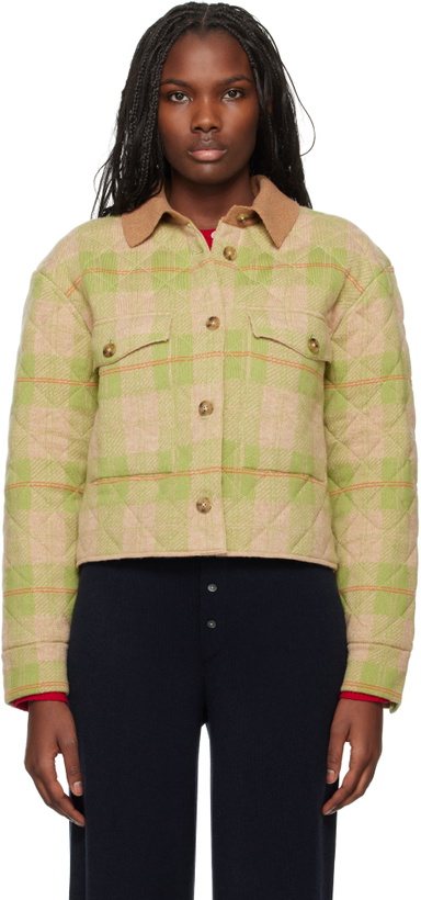 Photo: Guest in Residence Green Tartan Cropped Jacket